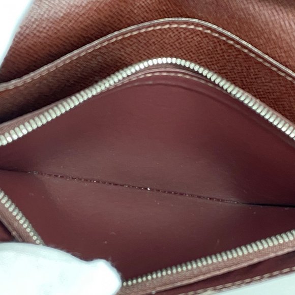 Louis Vuitton Long Wallet Epi Portefeuille Brazza M60614 Bordeaux Men's - Picture 7 of 10